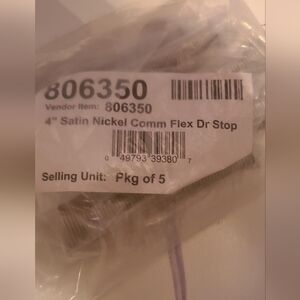 4" COMMERCIAL FLEX DOOR STOP
"PKG OF 5" Satin Nickel 806350